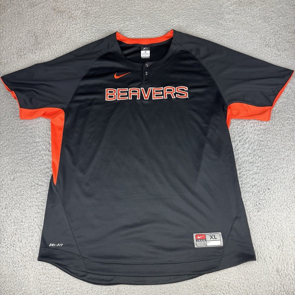 Oregon State Beavers Nike Dri Fit Jersey fully embroidered Men's Xl